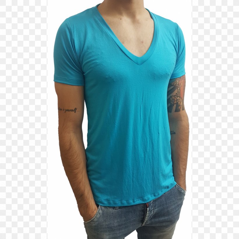 T-shirt Neck Turquoise, PNG, 1000x1000px, Tshirt, Active Shirt, Aqua, Cobalt Blue, Electric Blue Download Free