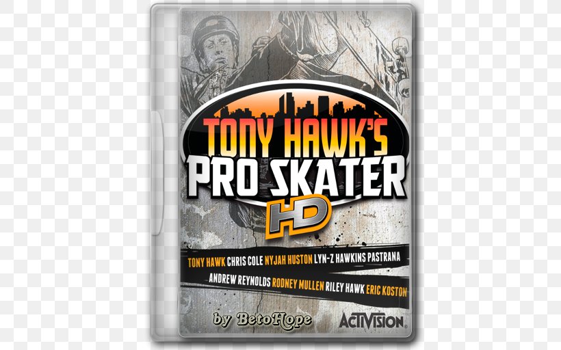 Tony Hawk's Pro Skater HD Tony Hawk's Pro Skater 2 Xbox 360 Tony Hawk's Pro Skater 5, PNG, 512x512px, Xbox 360, Brand, Label, Playstation, Playstation 3 Download Free