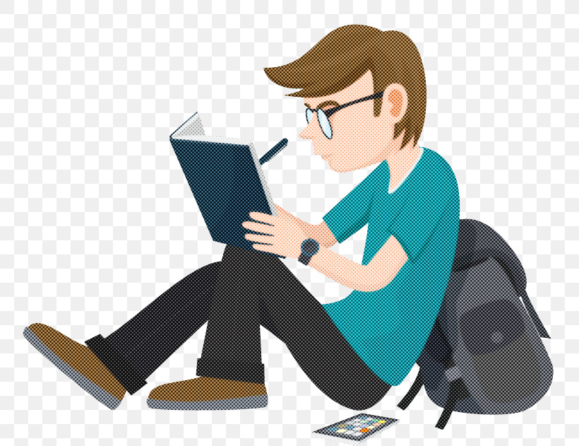 Cartoon Sitting Job Reading Learning, PNG, 800x631px, Cartoon, Employment, Job, Learning, Reading Download Free
