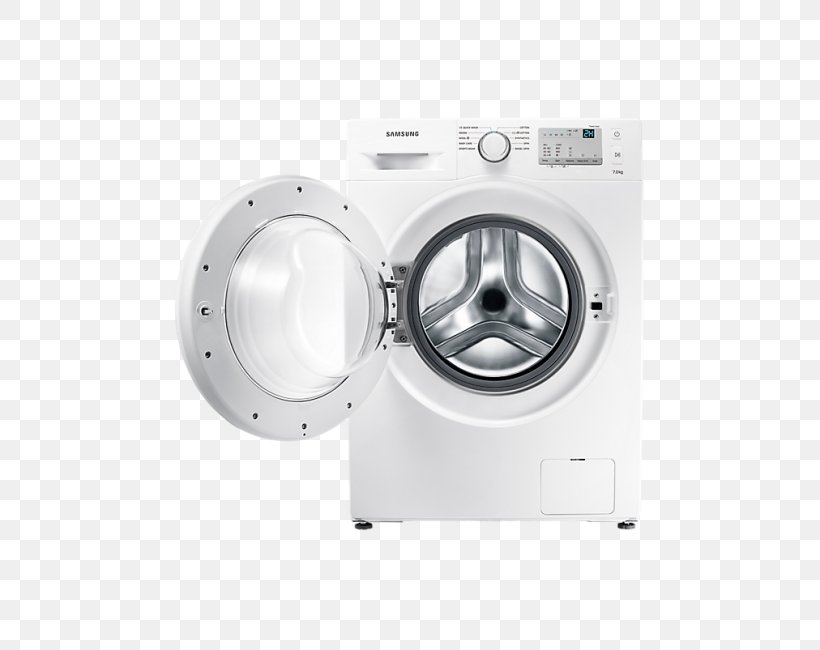 Washing Machines Samsung WW70J3283KW1 Samsung Electronics Clothes Dryer, PNG, 650x650px, Washing Machines, Clothes Dryer, Combo Washer Dryer, Consumer Electronics, Hardware Download Free