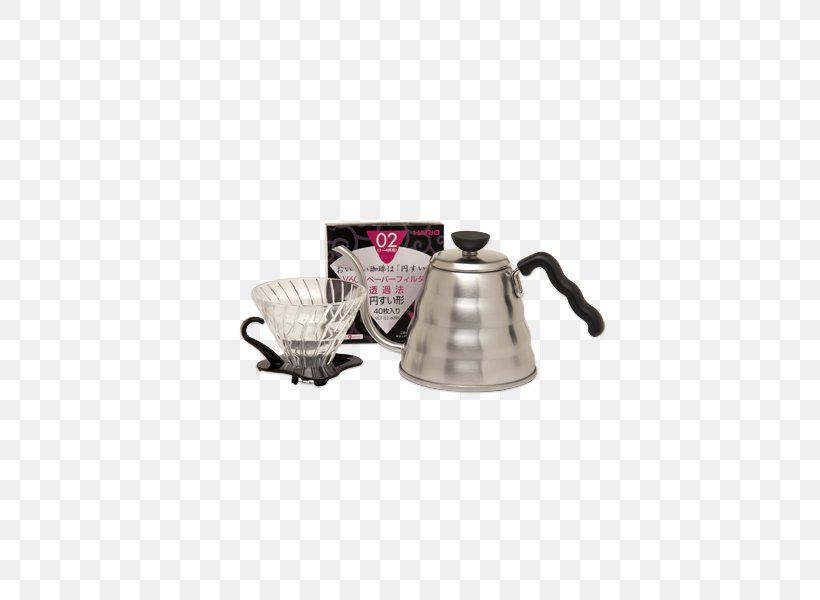 Brewed Coffee Peet's Coffee Kettle Hario V60 Ceramic Dripper 01, PNG, 600x600px, Coffee, Beer Brewing Grains Malts, Box, Brewed Coffee, Cookware Download Free