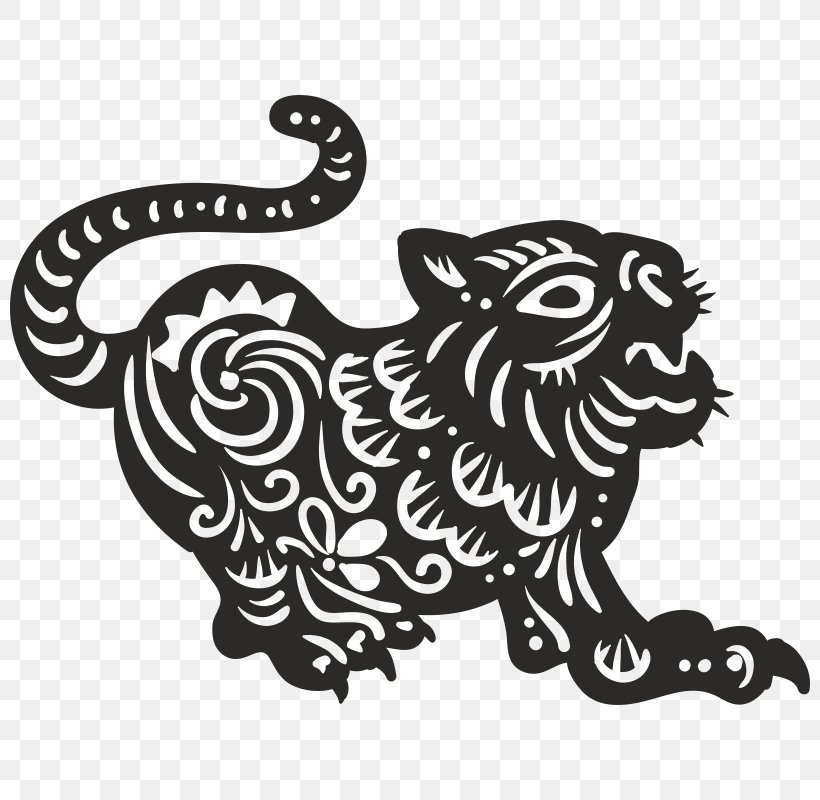 Chinese Zodiac Tiger China Chinese New Year, PNG, 800x800px, Chinese Zodiac, Art, Astrological Sign, Astrology, Big Cats Download Free