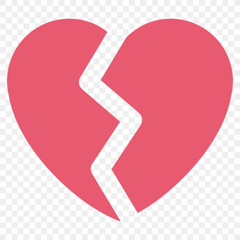 Emoji Broken Heart Emoticon Symbol, PNG, 1024x1024px, Watercolor, Cartoon, Flower, Frame, Heart Download Free