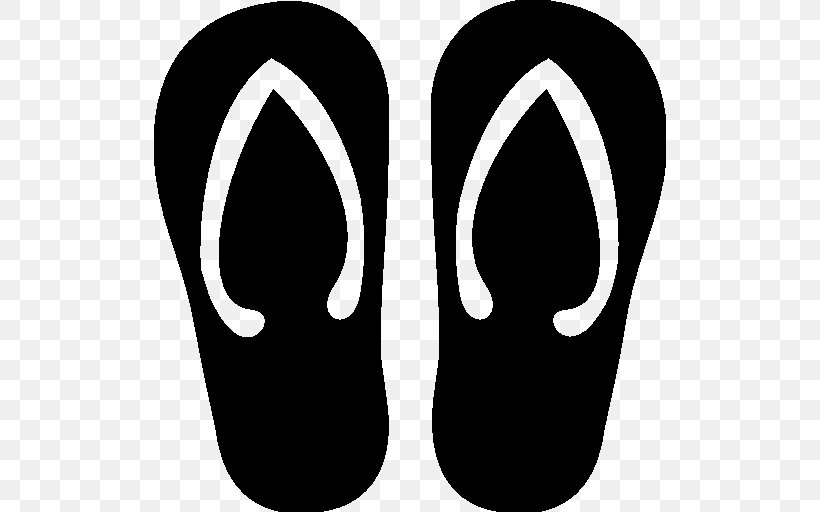 Slipper Flip-flops, PNG, 512x512px, Slipper, Black And White, Clothing, Flip Flops, Flipflops Download Free