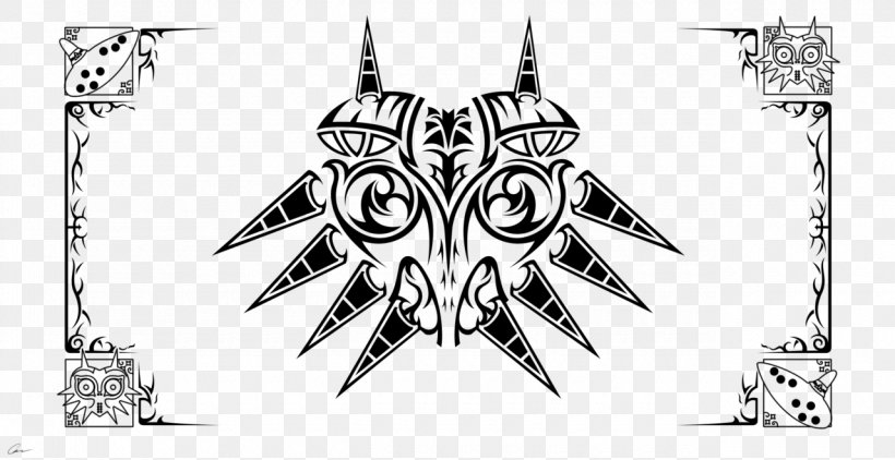 The Legend Of Zelda: Majora's Mask 3D The Legend Of Zelda: Breath Of The Wild The Legend Of Zelda: Ocarina Of Time 3D, PNG, 1280x659px, Legend Of Zelda Breath Of The Wild, Black, Black And White, Brand, Drawing Download Free