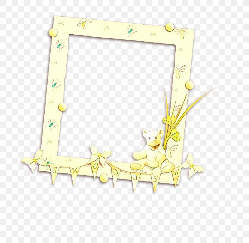 Background Yellow Frame, PNG, 800x800px, Cartoon, Meter, Picture Frame, Picture Frames, Rectangle Download Free