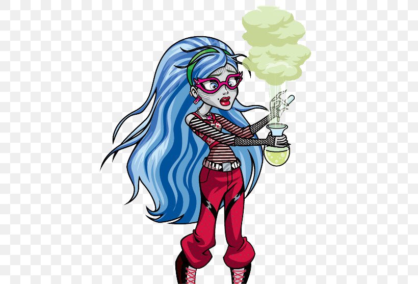 Monster High Ghoulia Yelps Monster High Ghoulia Yelps Monster High Clawdeen Wolf Doll, PNG, 468x557px, Ghoul, Art, Cartoon, Character, Clown Download Free
