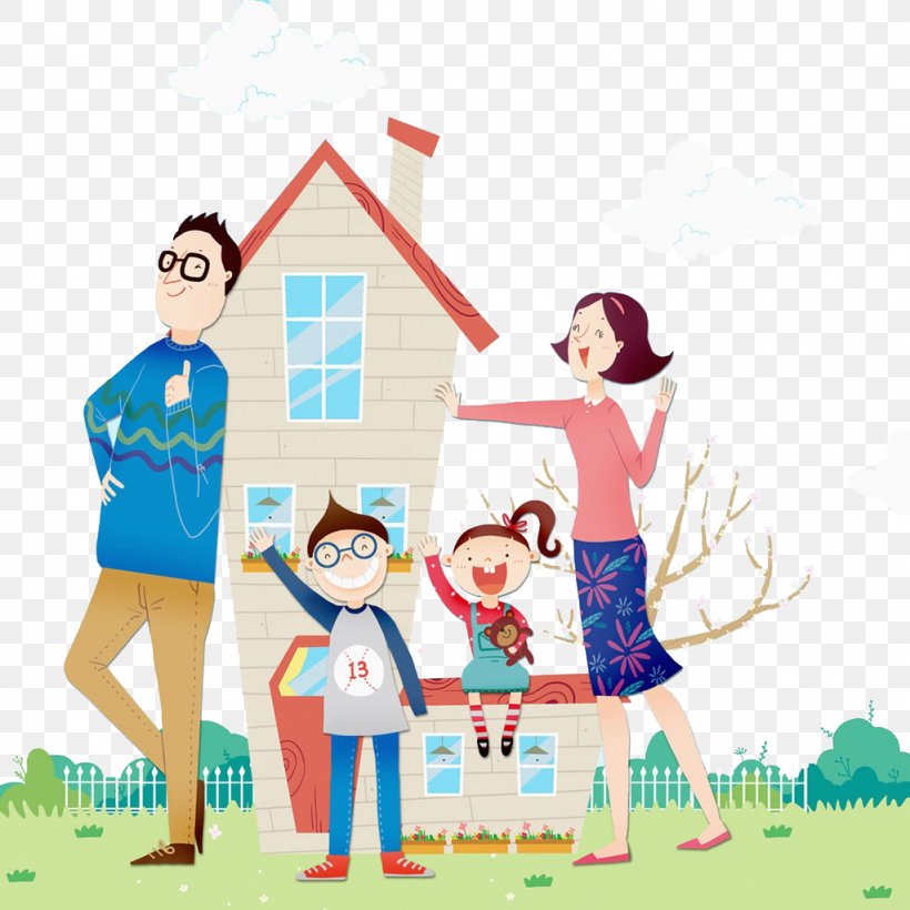 Family Illustration, PNG, 1024x1024px, Family, Animation, Area, Art, Cartoon  Download Free