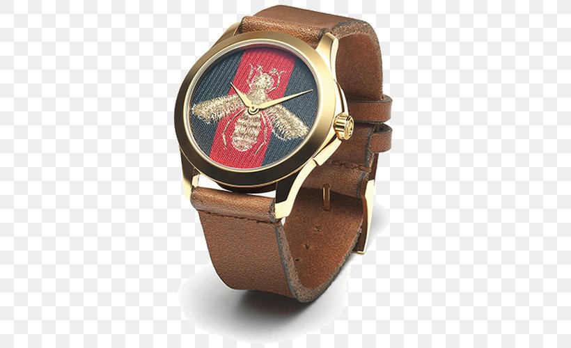 Gucci Fashion Bee Watch Jewellery, PNG, 500x500px, Gucci, Alessandro Michele, Bee, Brand, Brown Download Free