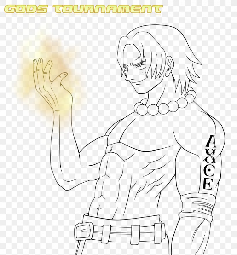 Thumb Portgas D. Ace Line Art Homo Sapiens Sketch, PNG, 835x899px, Watercolor, Cartoon, Flower, Frame, Heart Download Free