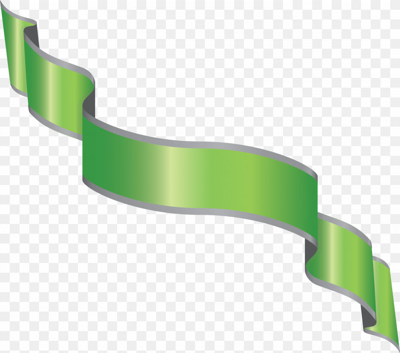 Ribbon S Ribbon, PNG, 3000x2654px, Ribbon, Green, S Ribbon Download Free