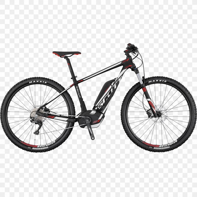 Electric Bicycle Scott Sports Mountain Bike Hardtail, PNG, 2500x2500px, Bicycle, Automotive Tire, Bicycle Accessory, Bicycle Fork, Bicycle Frame Download Free