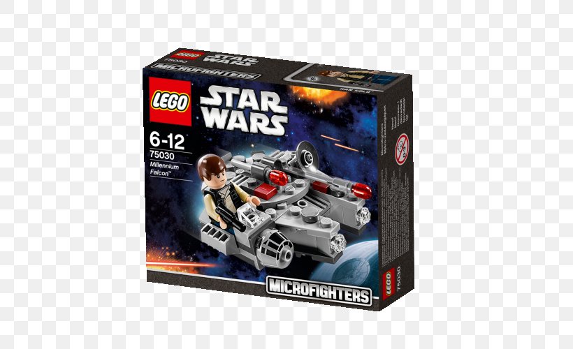 LEGO Star Wars : Microfighters Han Solo LEGO 75030 Star Wars Millennium Falcon Toy, PNG, 500x500px, Lego Star Wars Microfighters, Allegro, Han Solo, Lego, Lego Minifigure Download Free
