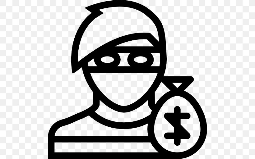 Crime Theft Criminal Law Robbery, PNG, 512x512px, Crime, Area, Avatar, Black And White, Burglary Download Free