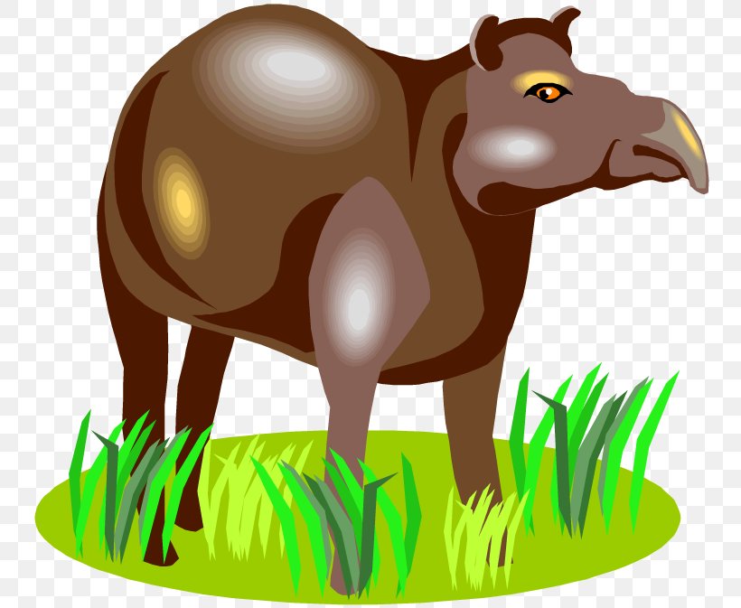 Horse Tapir Clip Art Illustration Image, PNG, 750x673px, Horse, Animal, Byte, Carnivoran, Carnivores Download Free