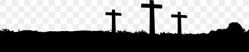 Silhouette Landscape Photography Clip Art, PNG, 2400x508px, Silhouette, Art, Black, Black And White, Christian Cross Download Free