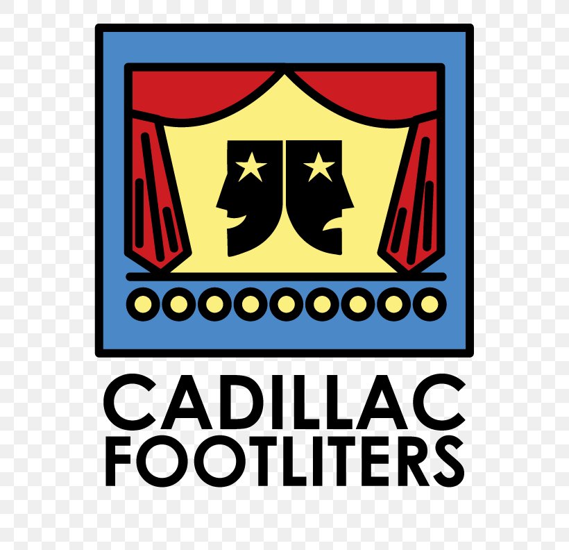 Cadillac Footliters Junior Players Footliters Community Theatre Brand Clip Art, PNG, 612x792px, Cadillac Footliters, Area, Brand, Cadillac, Logo Download Free