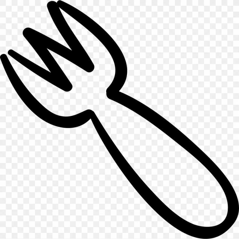 Knife Fork Kitchen Utensil Tool, PNG, 980x982px, Knife, Area, Artwork, Black And White, Finger Download Free