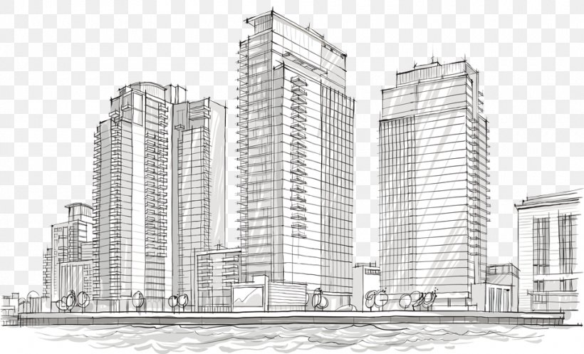 Architecture Building Architectural Drawing Sketch, PNG, 960x582px, Architecture, Architectural Drawing, Architectural Plan, Art, Black And White Download Free