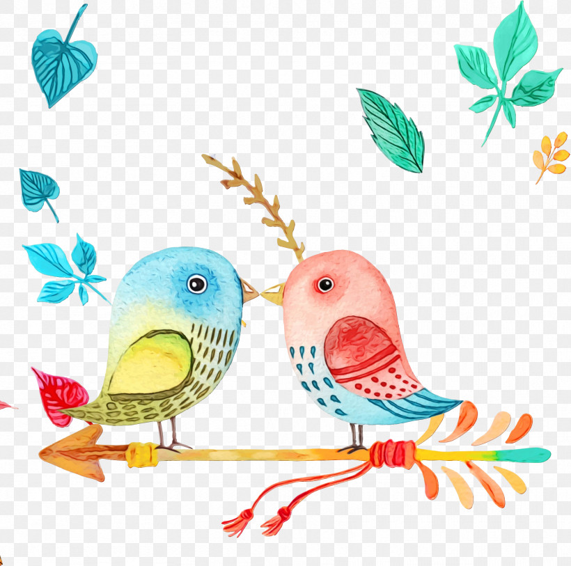 Lovebird, PNG, 1666x1653px, Watercolor, Animal Figure, Beak, Bird, Bird Supply Download Free