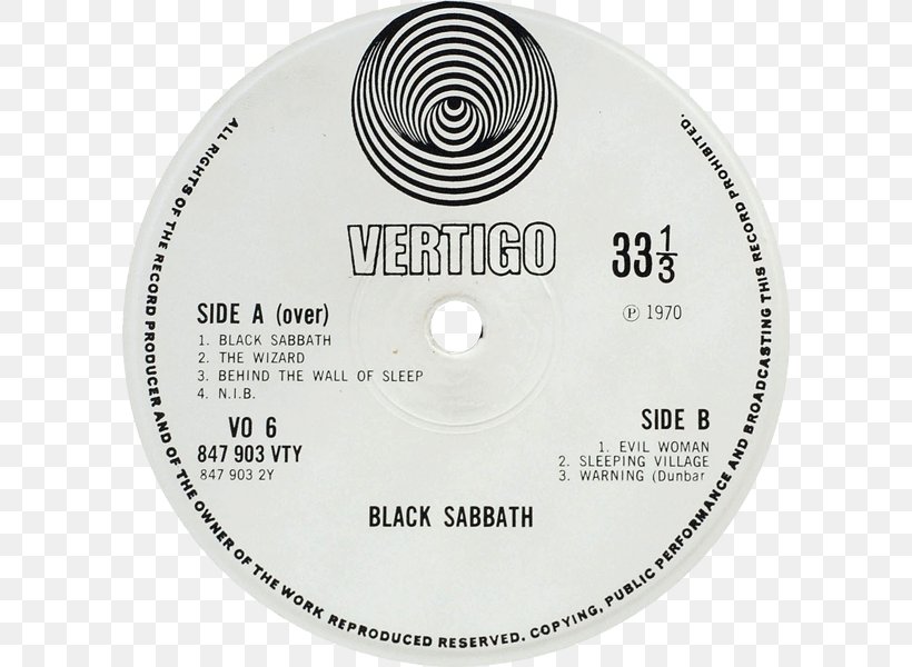 Vertigo Records Paranoid Black Sabbath LP Record Framed, PNG, 600x600px, Vertigo Records, Album, Black Sabbath, Brand, Compact Disc Download Free