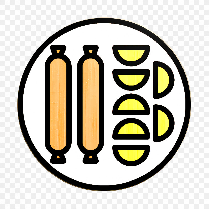 Plate Icon Restaurant Icon Sausage Icon, PNG, 1236x1238px, Plate Icon, Restaurant Icon, Sausage Icon, Yellow Download Free