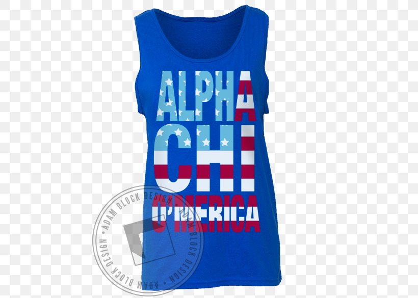 T-shirt Sleeveless Shirt Clothing, PNG, 464x585px, Tshirt, Active Shirt, Active Tank, Alpha Chi Omega, Blue Download Free