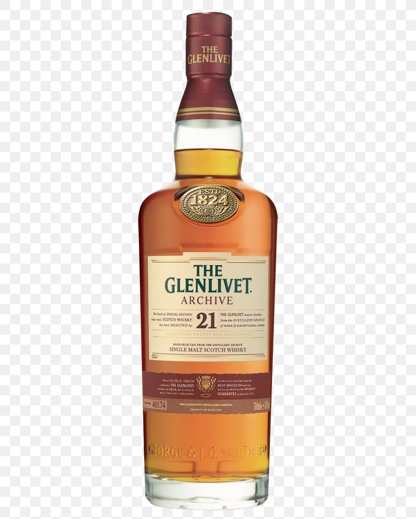 The Glenlivet Distillery Scotch Whisky Single Malt Whisky Whiskey, PNG, 384x1024px, Glenlivet Distillery, Alcoholic Beverage, Blended Whiskey, Bottle, Dessert Wine Download Free