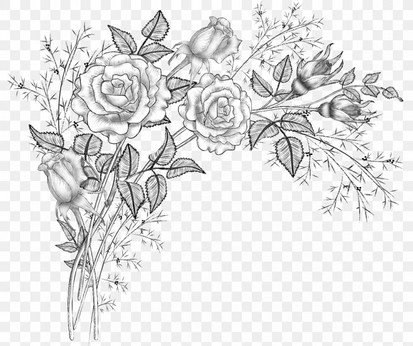 Drawing Visual Arts Flower, PNG, 1173x985px, Drawing, Art, Artwork, Black And White, Branch Download Free