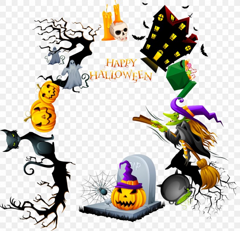 Halloween Poster Clip Art, PNG, 973x937px, Halloween, Art, Artwork, Jack O Lantern, Poster Download Free