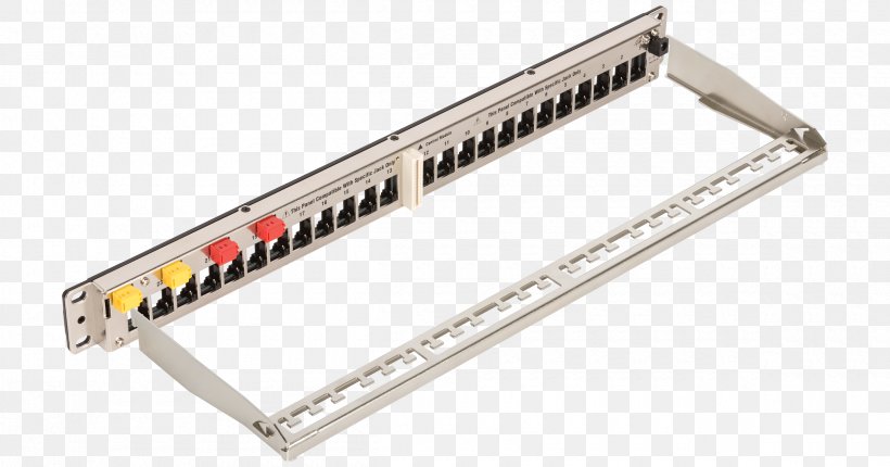 Patch Panels Rack Unit Structured Cabling 19-inch Rack Electrical Cable, PNG, 2400x1260px, 19inch Rack, Patch Panels, Electrical Cable, Electronics, Electronics Accessory Download Free
