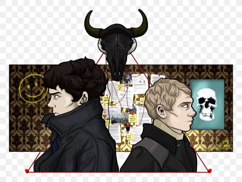 Sherlock Holmes Fiction Character Cartoon, PNG, 1024x772px, Watercolor, Cartoon, Flower, Frame, Heart Download Free