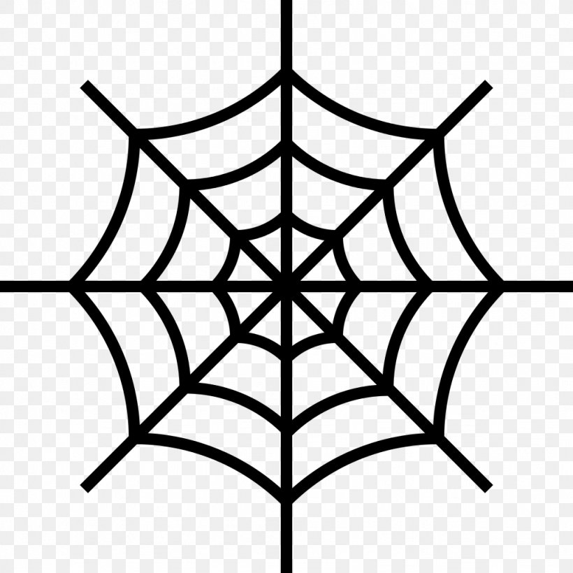 Spider Web Royalty-free Clip Art, PNG, 1024x1024px, Spider, Area, Artwork, Black And White, Branch Download Free