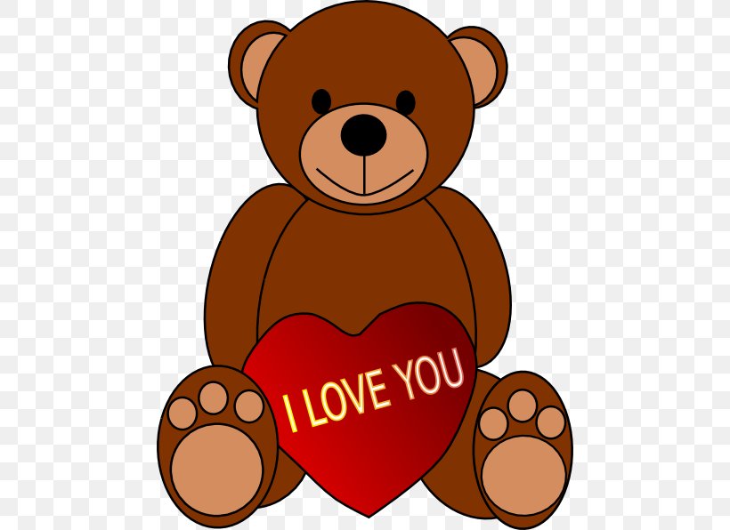 Clip Art Love Heart Greeting & Note Cards Image, PNG, 468x596px, Love, Bear, Carnivoran, Drawing, Ecard Download Free