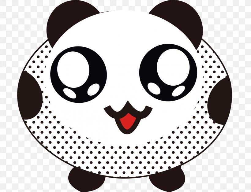 Giant Panda Refrigerator, PNG, 2304x1765px, Giant Panda, Cartoon, Drawing, Fictional Character, Manhole Cover Download Free