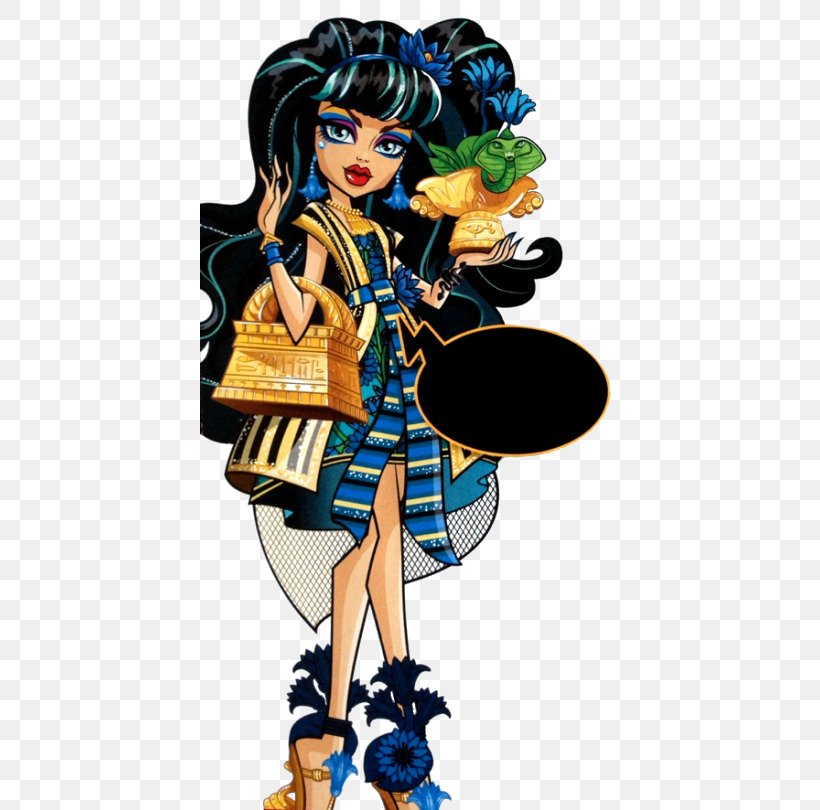 Monster High Cleo De Nile Doll Barbie OOAK, PNG, 420x810px, Watercolor, Cartoon, Flower, Frame, Heart Download Free