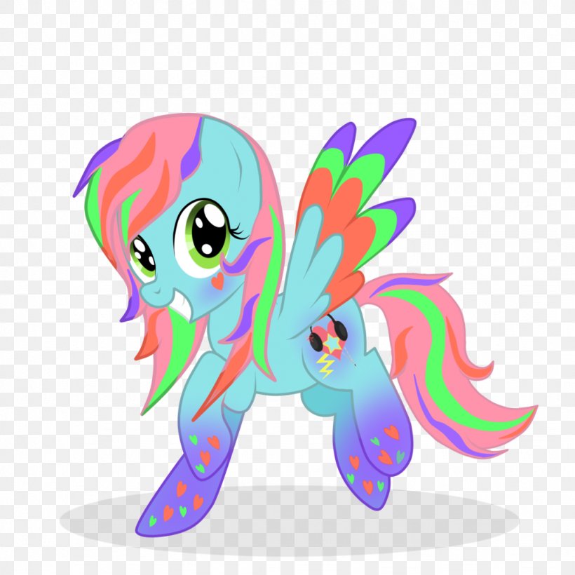 Rainbow Dash Pony Sweetie Belle Art, PNG, 1024x1024px, Rainbow Dash, Animal Figure, Art, Butterfly, Cartoon Download Free