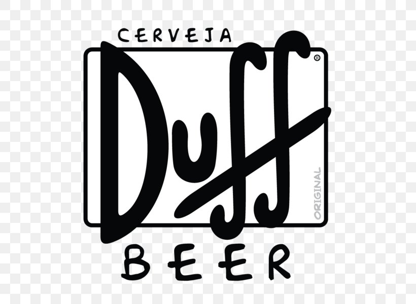 Duff Beer Homer Simpson Duffman Logo, PNG, 588x600px, Beer, Area, Beer Bottle, Black, Black And White Download Free
