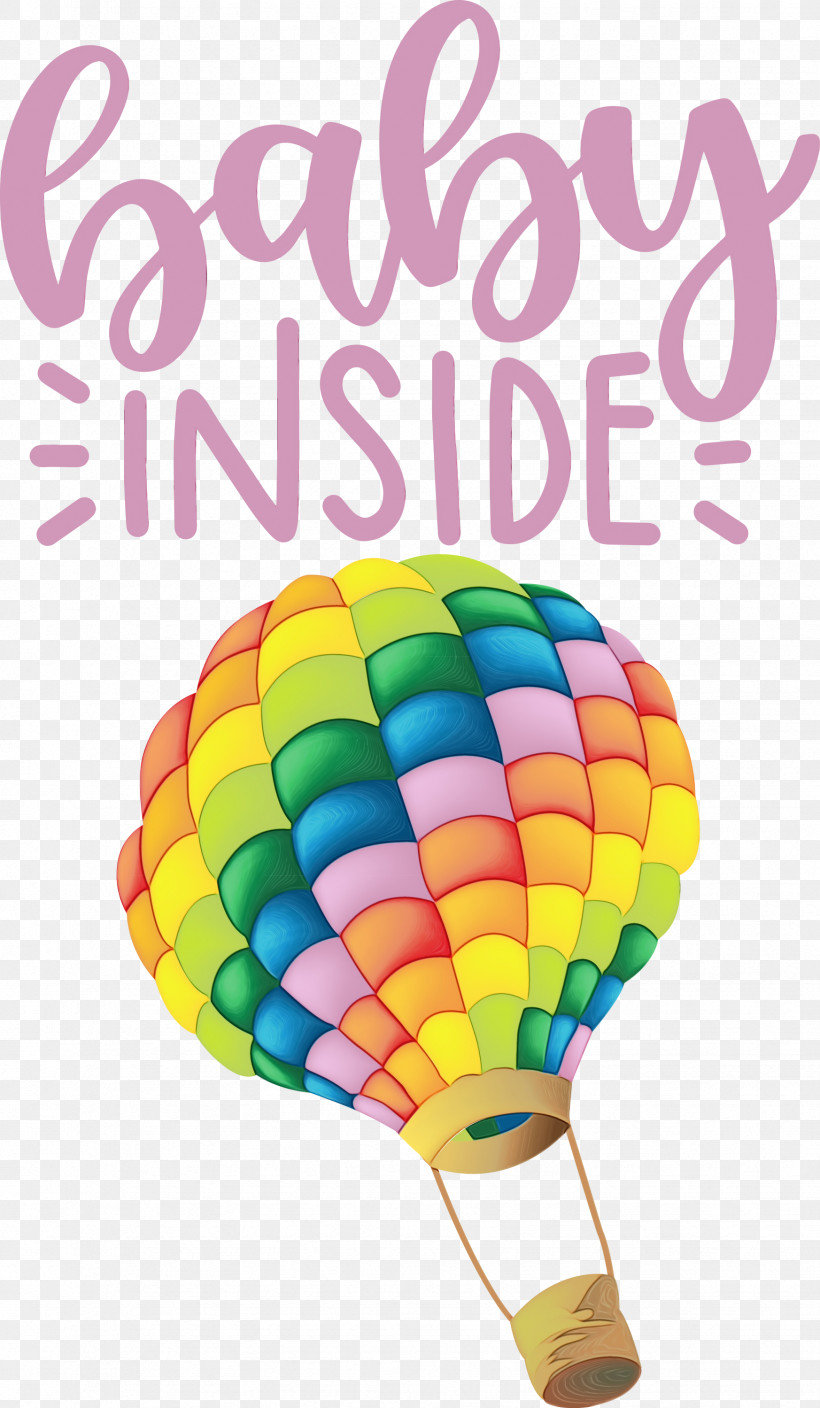 Hot-air Balloon, PNG, 1746x2999px, Watercolor, Balloon, Hotair Balloon, Paint, Wet Ink Download Free