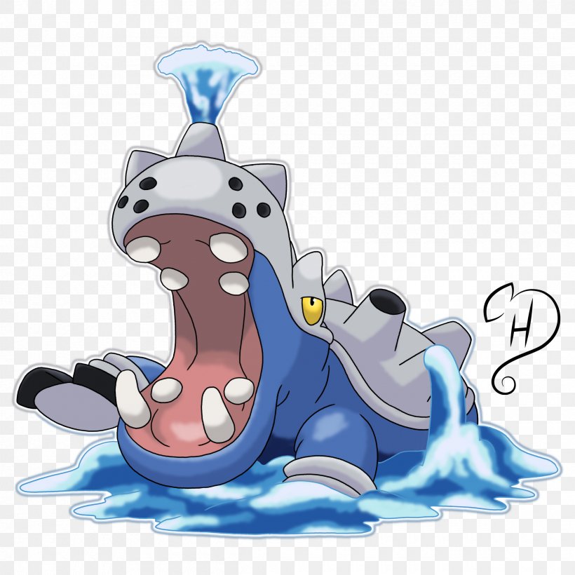 Hippowdon Pokémon Art Hippopotas, PNG, 2400x2400px, Pokemon, Art, Cartoon, Female, Hippopotas Download Free