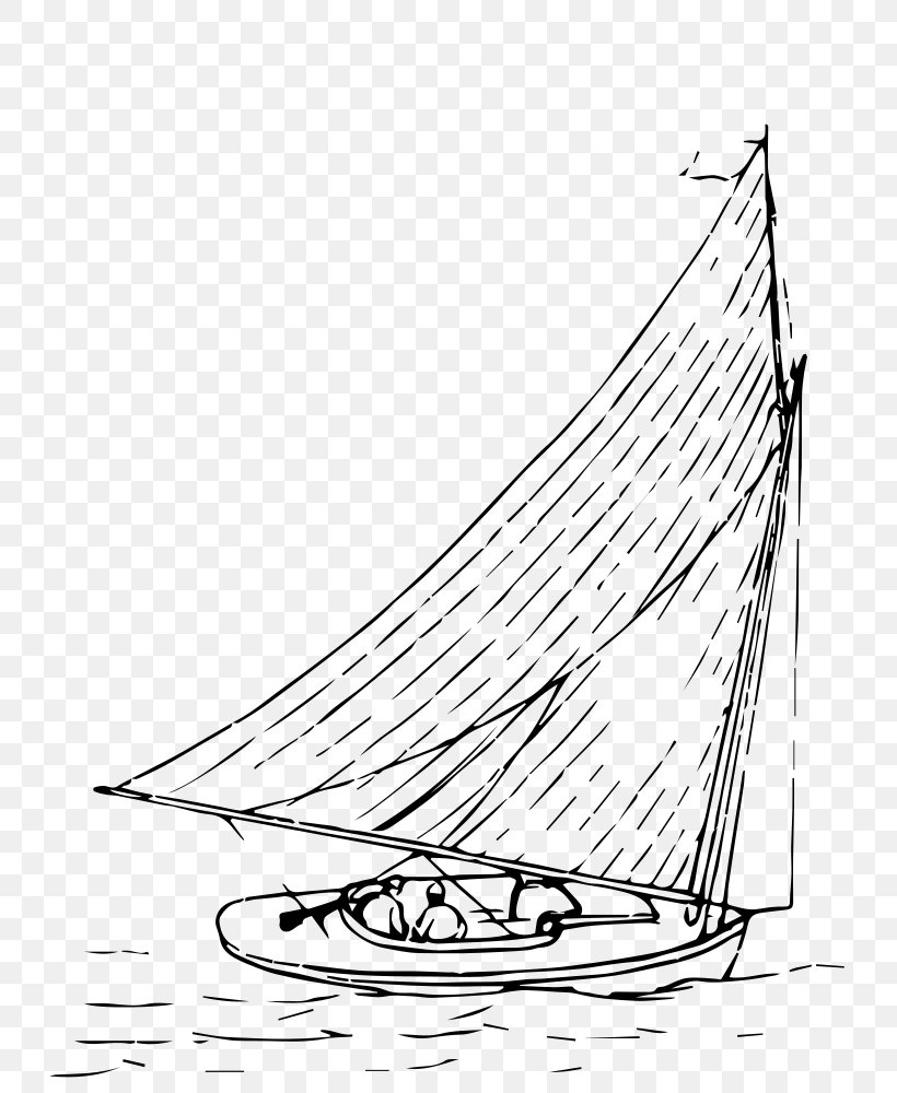 Sail - Sail Boat Yawl Drawing Scow PNG