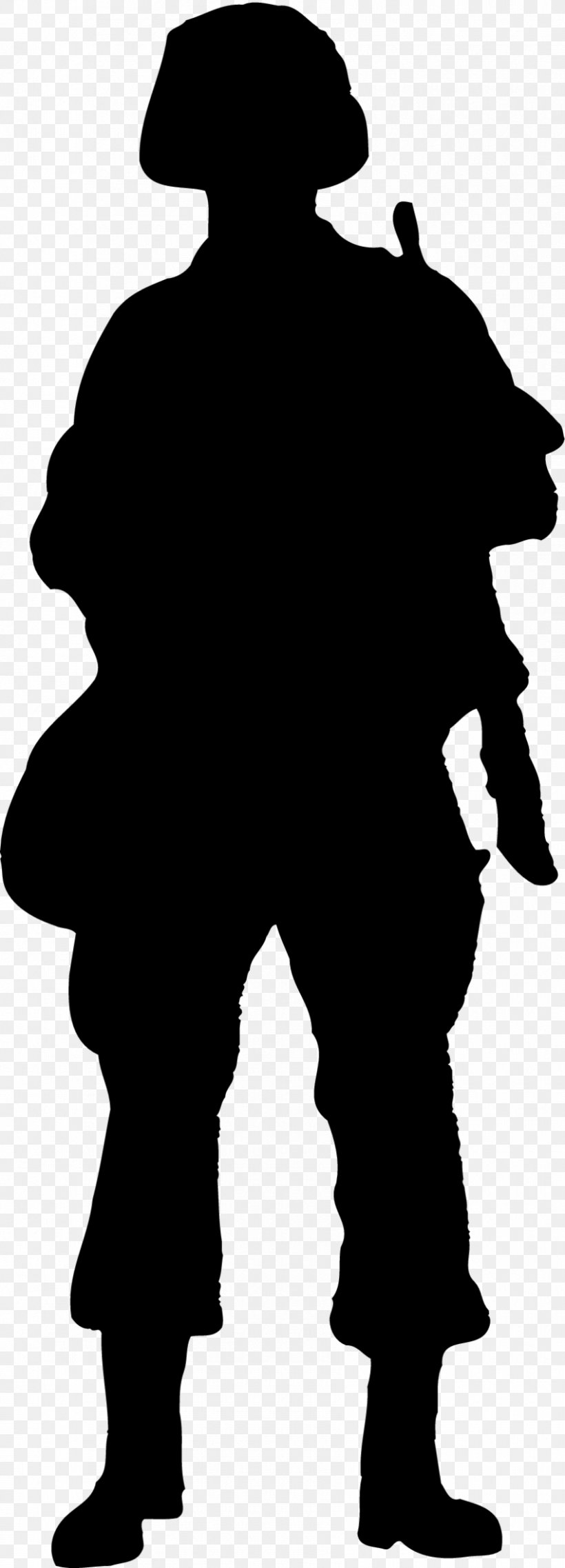 Soldier Silhouette Army Clip Art, PNG, 850x2358px, Soldier, Army, Black And White, Drawing, Fictional Character Download Free