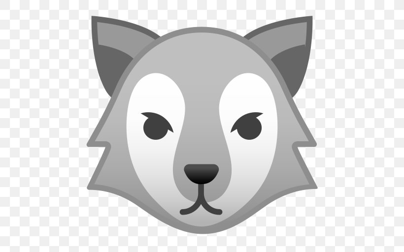 Wolf Emojipedia Image Vector Graphics, PNG, 512x512px, Wolf, Canidae, Carnivore, Cartoon, Emoji Download Free
