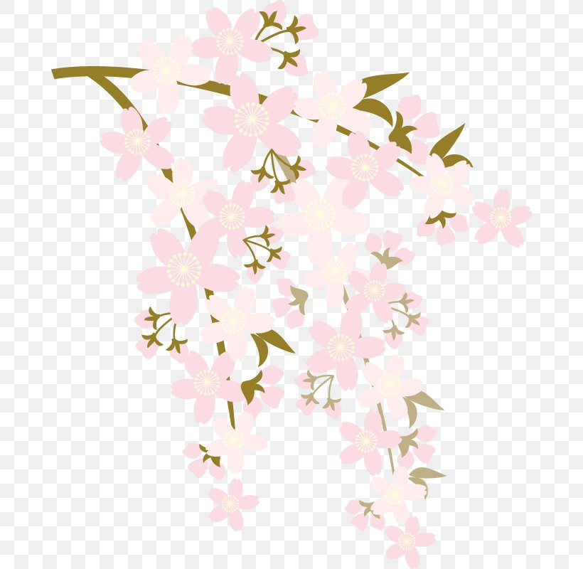 Floral Design Cherry Blossom Flower Etajima, PNG, 676x800px, Floral Design, Blossom, Bonsai, Book Illustration, Branch Download Free