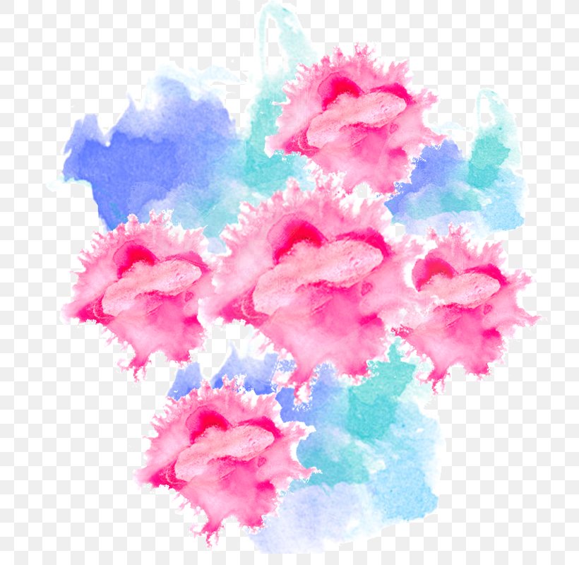 Pink Watercolor Paint Flower Plant Petal, PNG, 800x800px, Pink, Flower, Magenta, Petal, Pink Family Download Free
