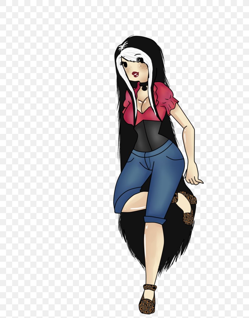 Cartoon Black Hair Costume Character, PNG, 764x1045px, Cartoon, Art, Black Hair, Character, Costume Download Free