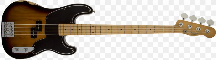 Fender Precision Bass Bass Guitar Fingerboard Squier Fender Musical Instruments Corporation, PNG, 2400x668px, Watercolor, Cartoon, Flower, Frame, Heart Download Free