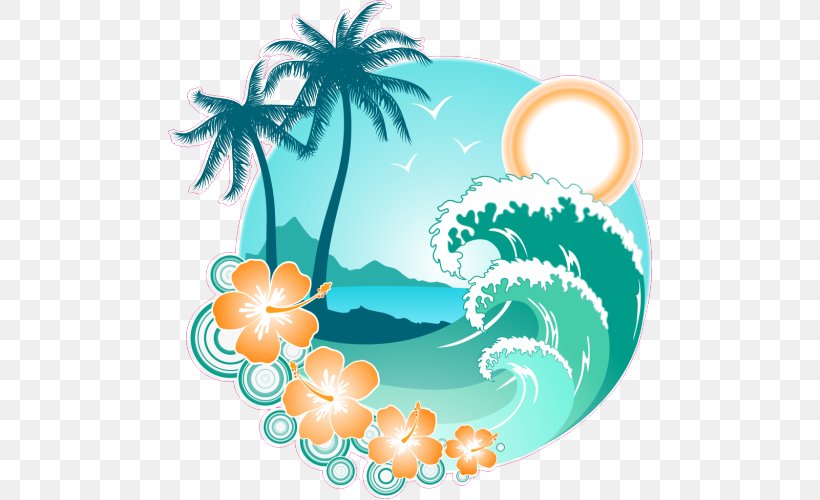 Hawaii Clip Art, PNG, 500x500px, Hawaii, Aqua, Art, Artwork, Beach Download Free