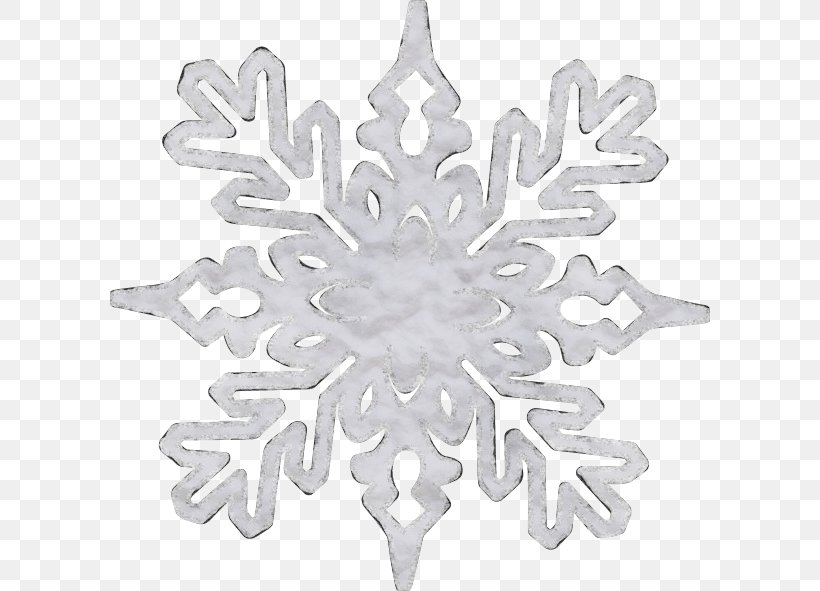 Snowflake, PNG, 600x591px, Watercolor, Colorado Spruce, Leaf, Ornament, Paint Download Free