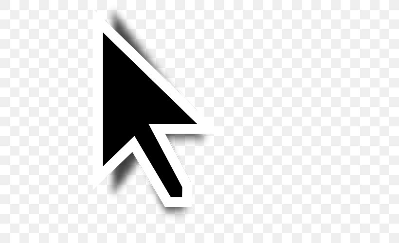 Computer Mouse Pointer Arrow Icon, PNG, 500x500px, Computer Mouse, Black, Black And White, Brand, Computer Monitors Download Free